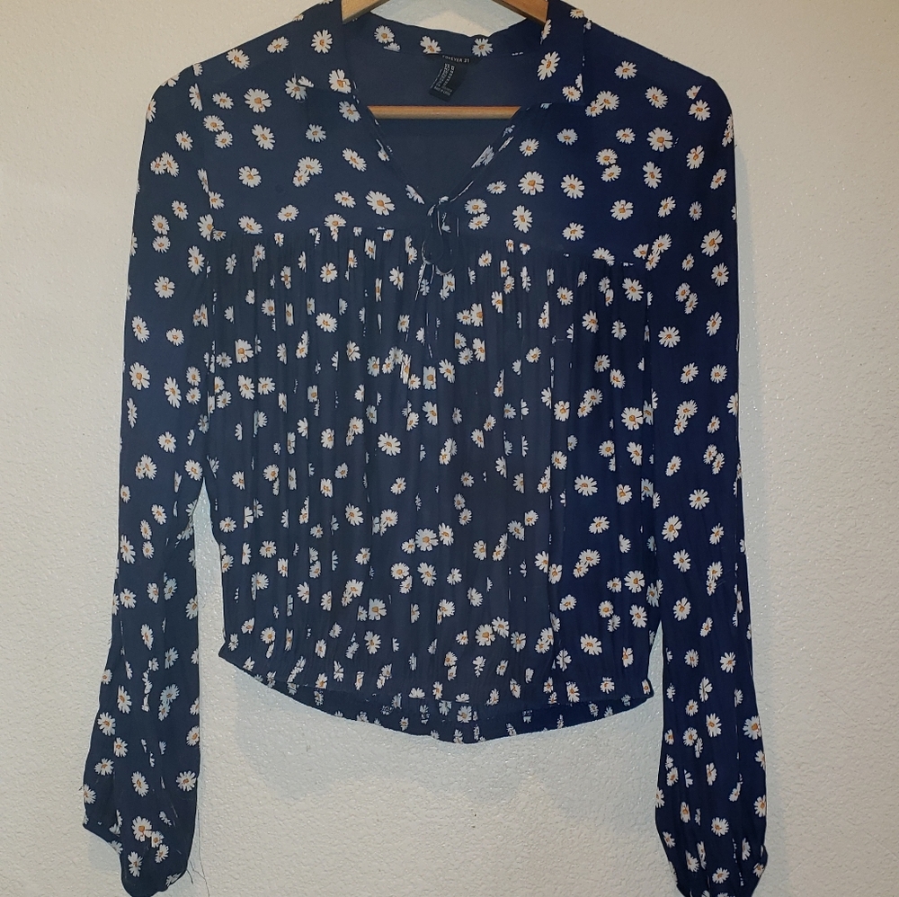 Daisy cropped blouse